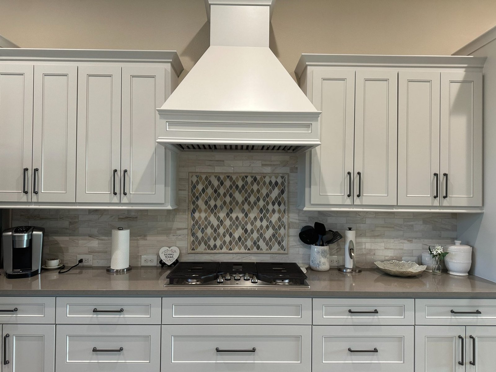 Custom white kitchen